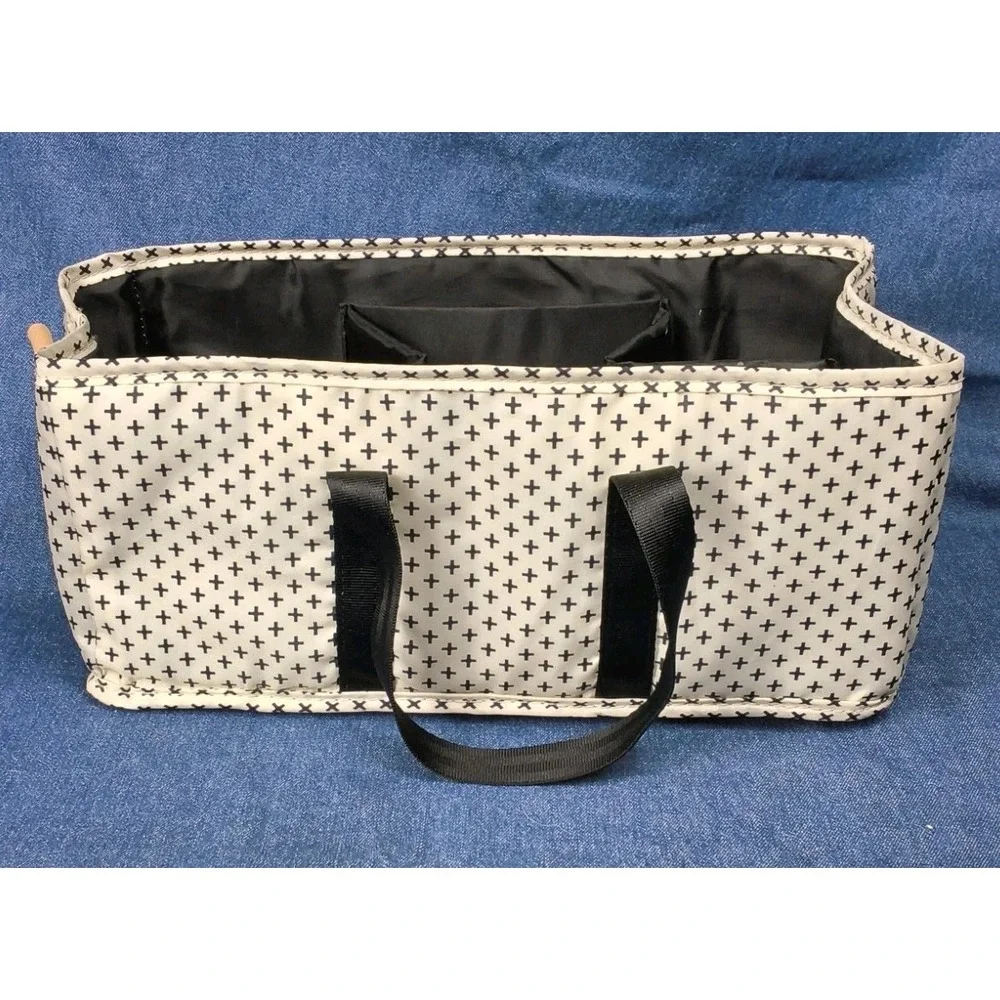 Petunia Pickle Bottom Inter-Mix Grid Caddy Pattern Positive